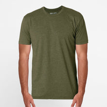 Load image into Gallery viewer, Serum Apparel Men's Army-Green Ibex Crewneck T-shirt Front View