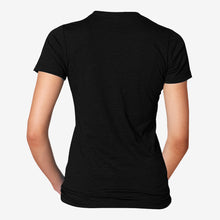 Load image into Gallery viewer, Serum Apparel Women&#39;s Black Ibex Crewneck T-shirt Back View
