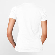 Load image into Gallery viewer, Serum Apparel Women's White Ibex Crewneck T-shirt Back View