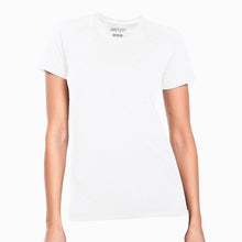 Load image into Gallery viewer, Serum Apparel Women&#39;s White Ibex Crewneck T-shirt Front View
