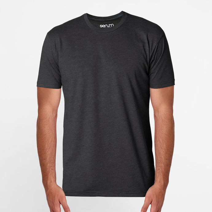 Serum Apparel Men's Charcoal Ibex Crewneck T-shirt Front View