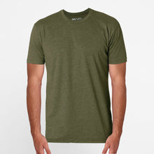 Load image into Gallery viewer, Serum Apparel Men&#39;s Army-Green Ibex Crewneck T-shirt Front View
