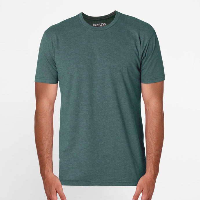 Serum Apparel Men's Slate Ibex Crewneck T-shirt Front View