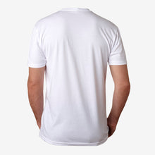 Load image into Gallery viewer, Serum Apparel Men&#39;s White Ibex Crewneck T-shirt Back View
