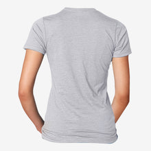 Load image into Gallery viewer, Serum Apparel Women&#39;s Grey Ibex Crewneck T-shirt Back View
