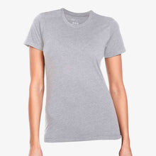 Load image into Gallery viewer, Serum Apparel Women&#39;s Grey Ibex Crewneck T-shirt Front View
